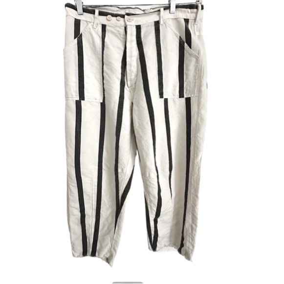 Magnolia Pearl Marlene Fredina Suit Pants 174 In Black And White Stripe Os